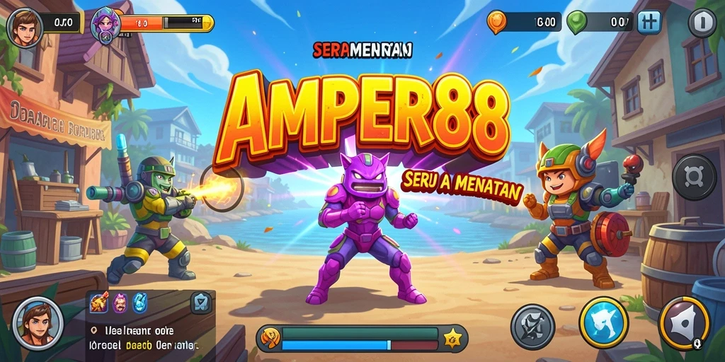 Tampilan gameplay seru dari AMPER88 dalam aksi arcade yang menantang.