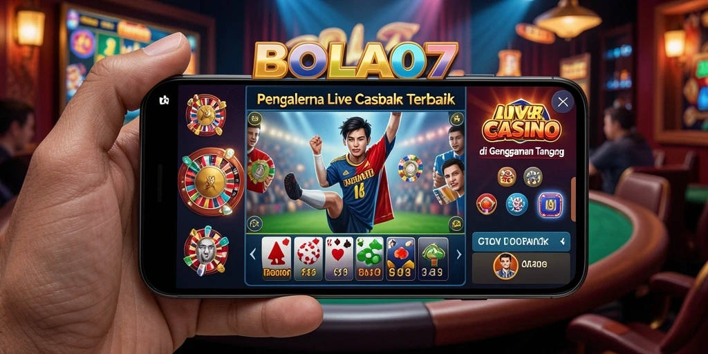 Tampilan seru bermain Live Casino di BOLA07.