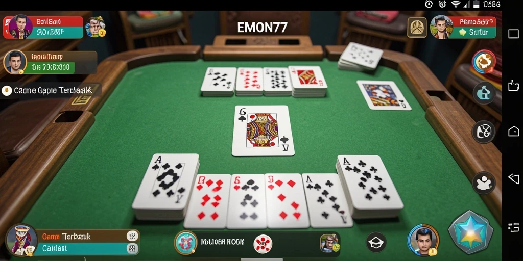 Screenshot gameplay Gaple yang seru dan interaktif.