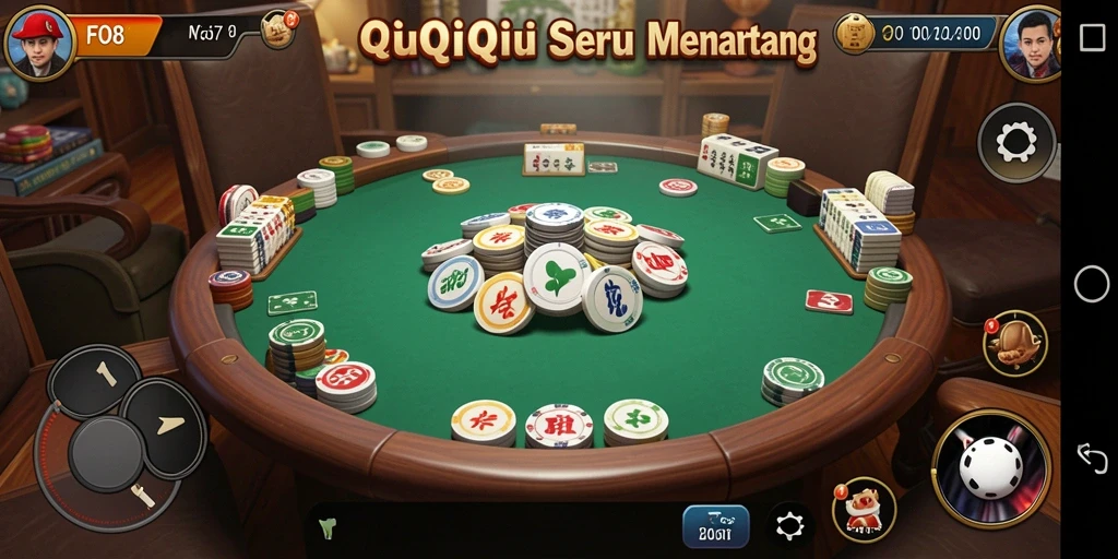 Tangkapan layar dari gameplay QiuQiu yang mendebarkan di FO8.