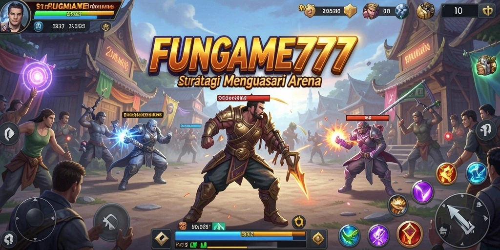 Screenshot utama FUNGAME777 menampilkan aksi strategis yang intens.