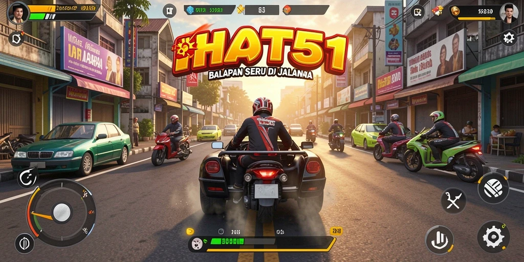 Tangkapan layar dari gameplay HOT51 yang menegangkan dan kompetitif.