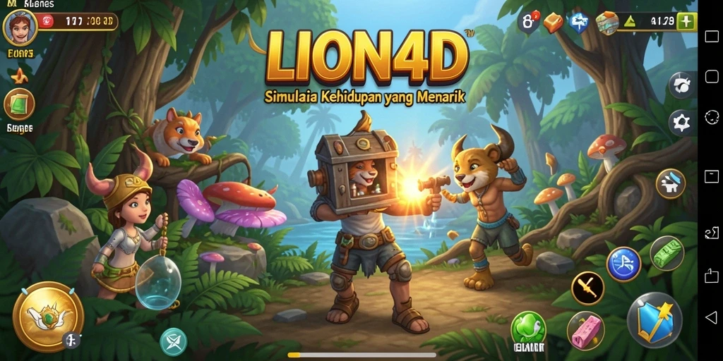 Screenshot utama LION4D menampilkan pengalaman simulasi yang imersif.