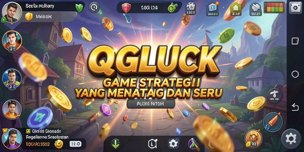 Tampilan aksi pertempuran dalam gameplay QGLUCK yang mendebarkan.