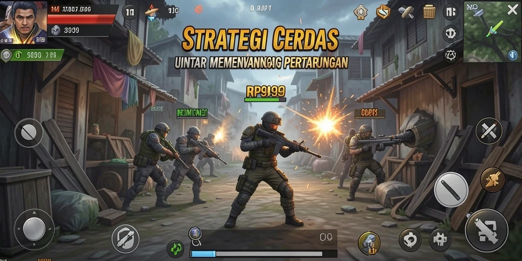 Tampilan screenshot RP99 menampilkan pertempuran strategis yang intens.